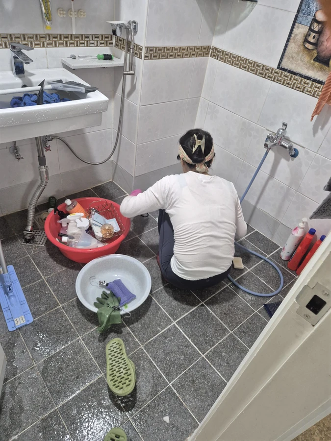 거주청소 화장실